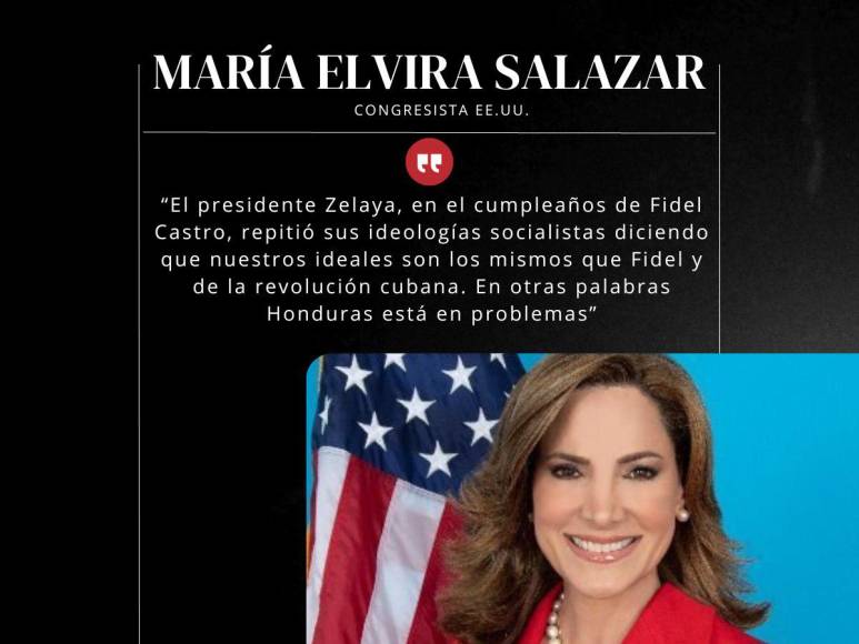 Frases de María Salazar sobre el gobierno de Xiomara Castro