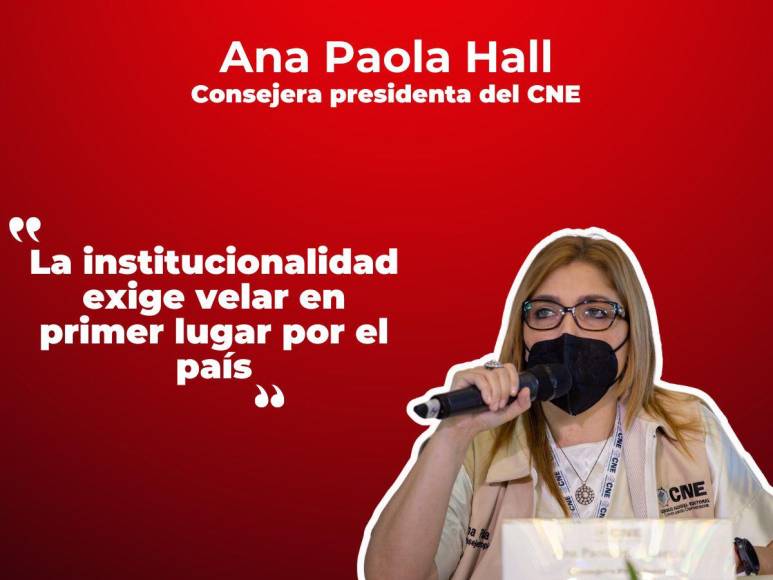 Frases de la consejera del CNE durante la convocatoria a las primarias