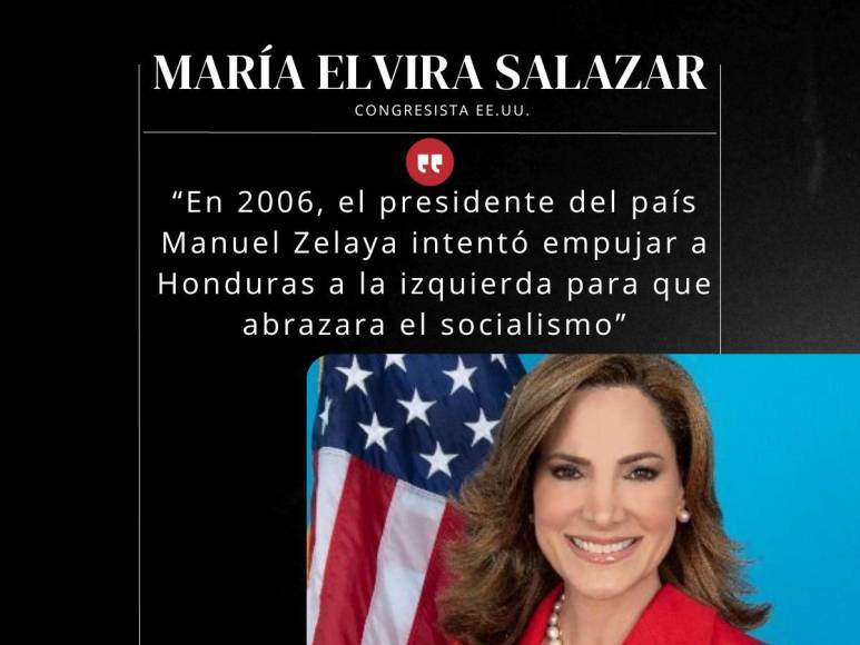 Frases de María Salazar sobre el gobierno de Xiomara Castro