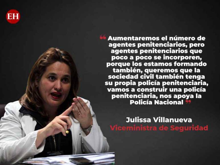 Las frases destacadas de Julissa Villanueva durante la presentación de medidas para intervenir las cárceles en Honduras