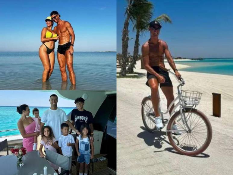 Cristiano Ronaldo disfruta de sus lujosas vacaciones con Georgina Rodríguez y su familia