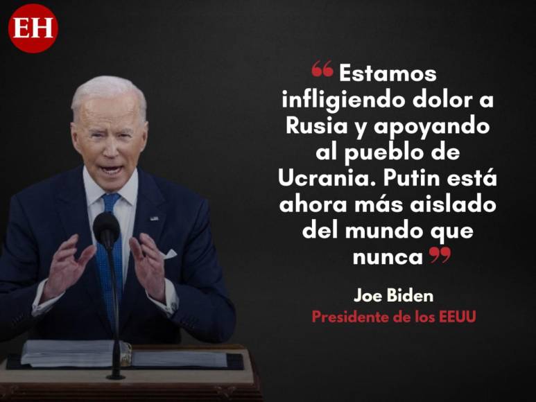 Las frases más destacadas del primer discurso del Estado de la Unión de Biden