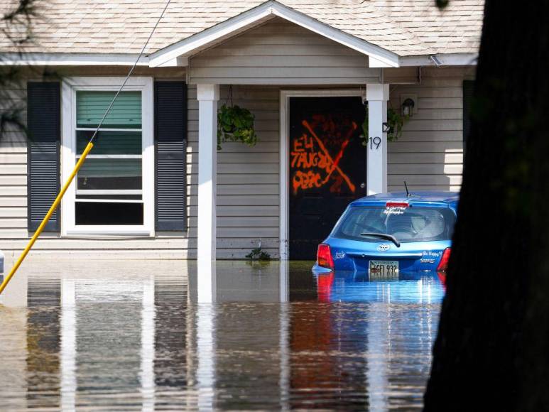 Viviendas destruídas y calles inundadas: los estragos de la tormenta Debby en su paso por EUA