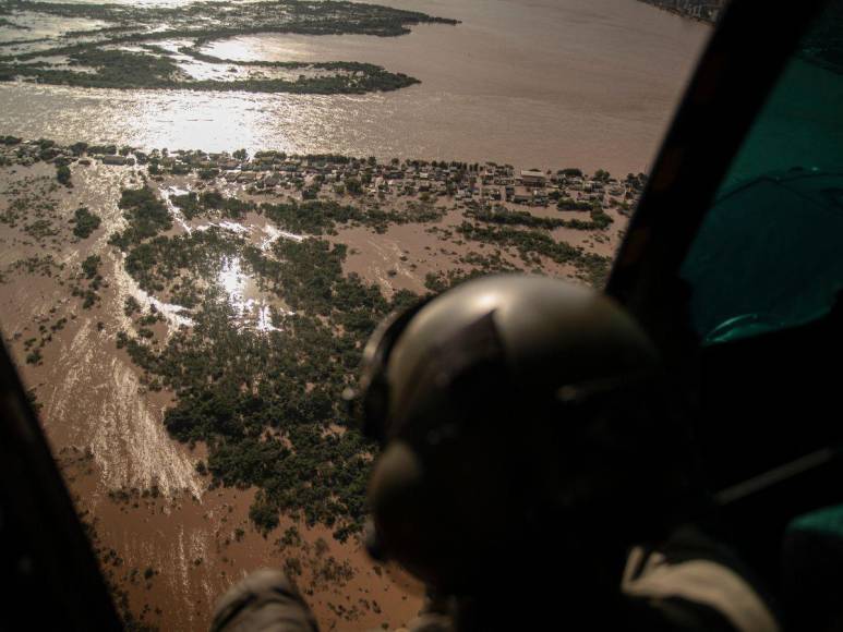 Imágenes aéreas de las inundaciones en Brasil que suman 100 muertes