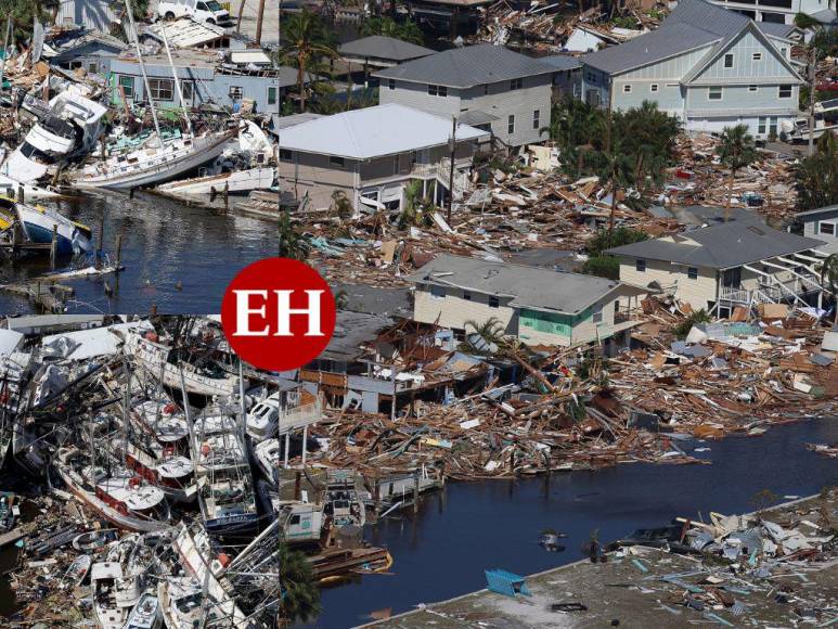 Imágenes aéreas muestran la devastación que dejó Ian en Florida