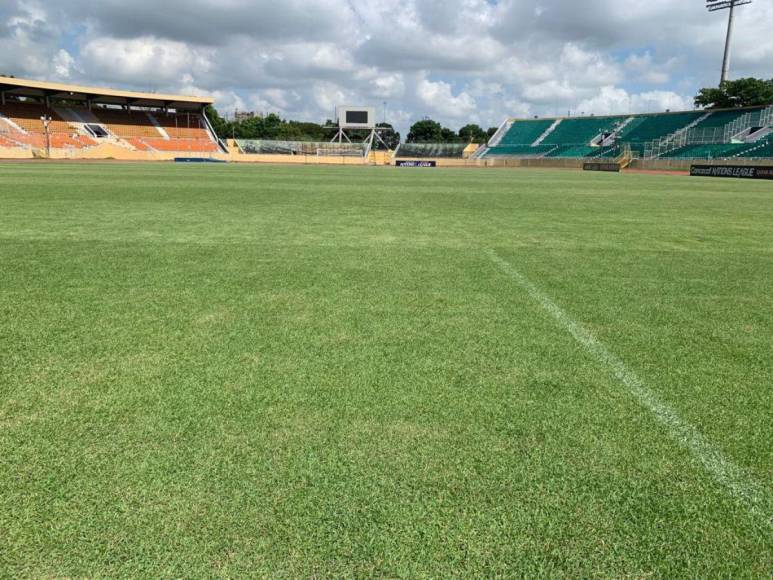 Con césped impecable y algunos descuidos: así es el Félix Sánchez, estadio donde Honduras enfrentará a Cuba