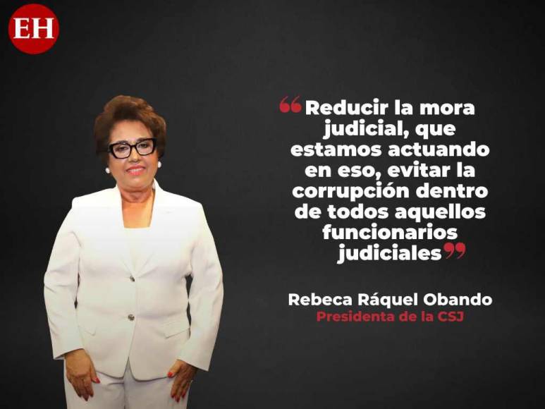 “No me temblará a mí la mano, ni a mis compañeros, para tomar todas las acciones necesarias”: las declaraciones de Rebeca Ráquel, presidenta de la Corte Suprema de Justicia