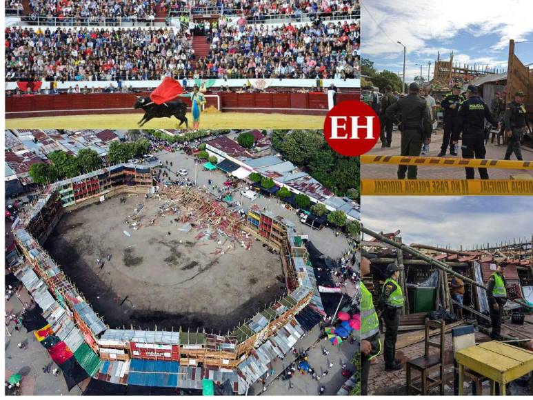 Pánico, muertos y heridos: Así fue el desplome de gradería en corrida de toros en Colombia