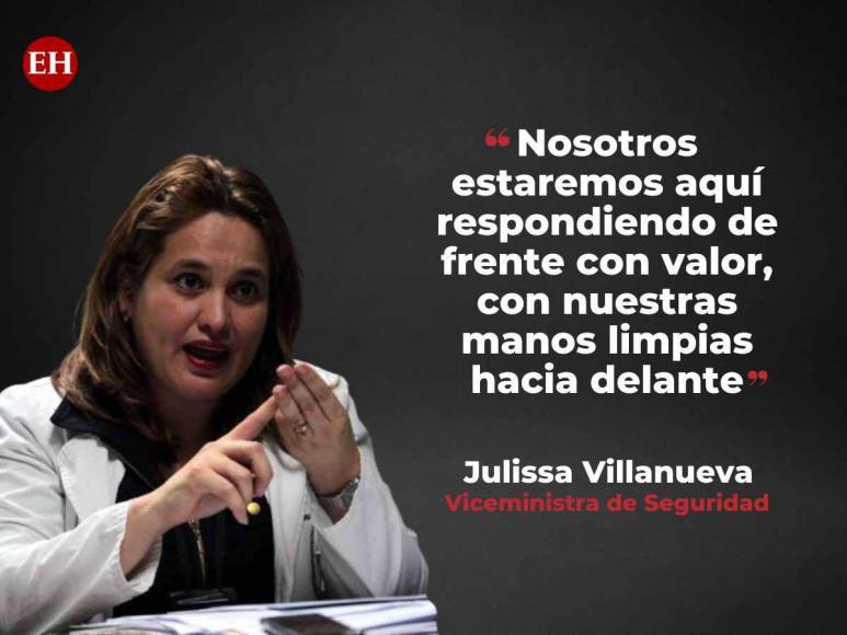 Las frases de Julissa Villanueva sobre matanza en PNFAS