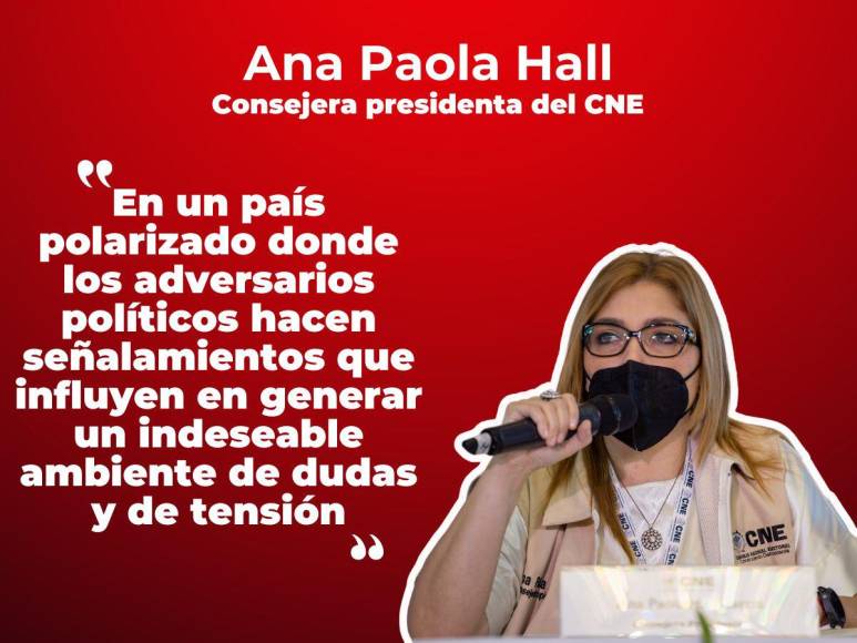 Frases de la consejera del CNE durante la convocatoria a las primarias