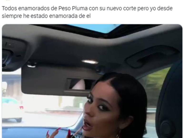 Los mejores memes que dejó el cambio de look de Peso Pluma