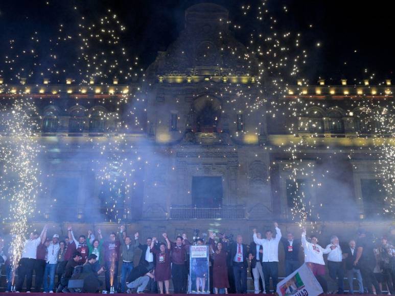 Fiesta en México: triunfo de Sheinbaum como presidenta es celebrado por miles de personas