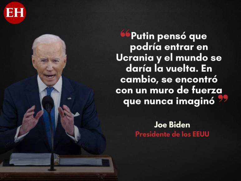 Las frases más destacadas del primer discurso del Estado de la Unión de Biden