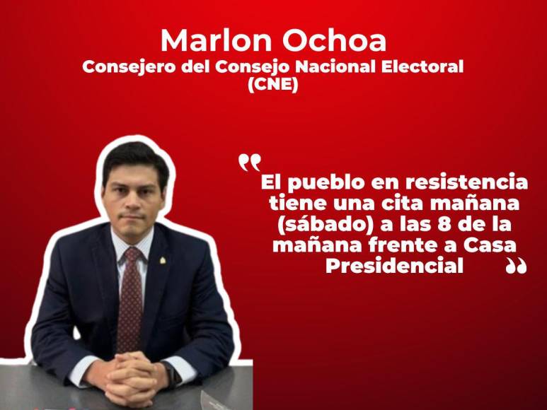 Frases de Marlon Ochoa al conocer que no presidirá el CNE en ningún proceso electoral