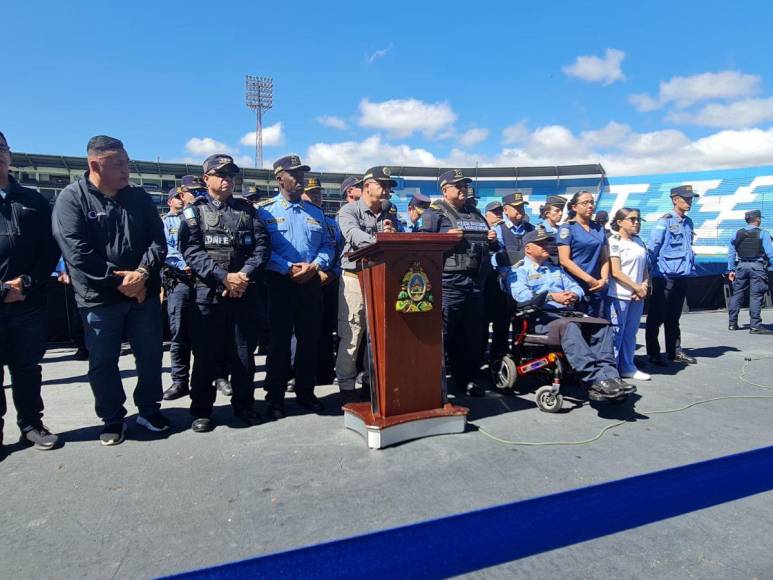 Olimpia-Motagua: preparativos del estadio y la Policía Nacional