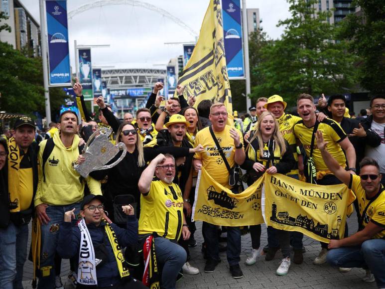 Invitados especiales y locura en la grada: ambiente en Wembley para la final de Champions