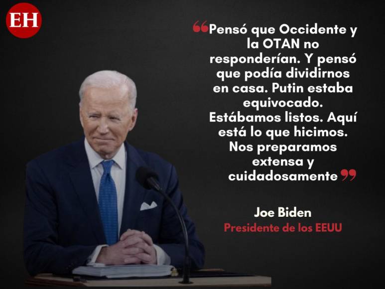 Estado de la Unión: Joe Biden arremetió contra Putin en su discurso