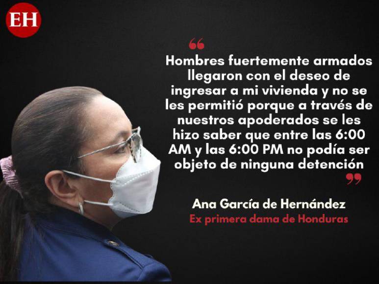 Frases de Ana García al denunciar en Conadeh que violaron derechos de JOH