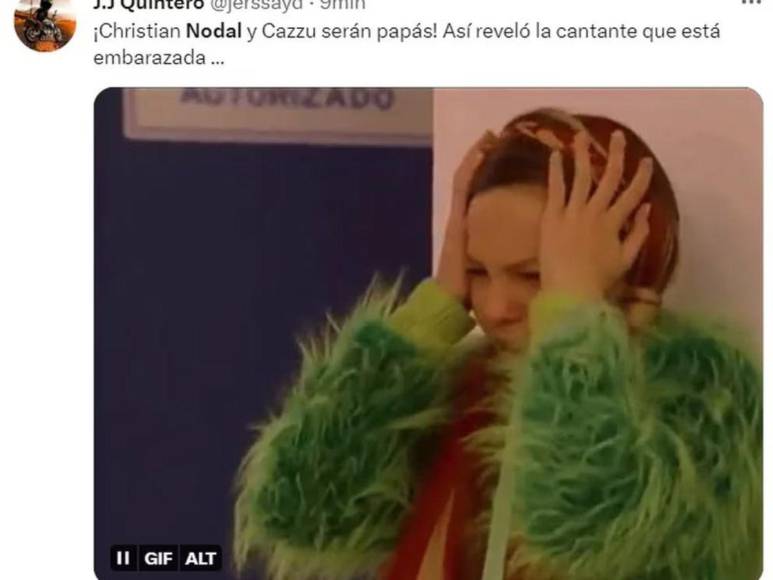 Cazzu y Christian Nodal confirman embarazo y estos son los divertidos memes