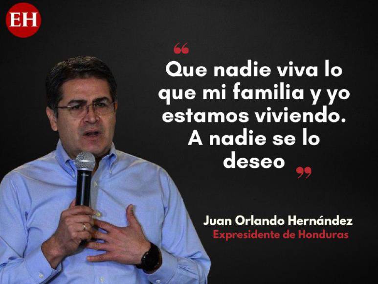 Las frases de JOH por su extradición: ‘Que nadie viva lo que mi familia y yo estamos viviendo‘