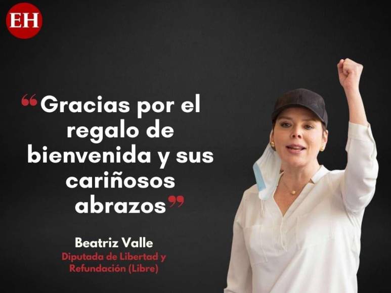 Las polémicas frases de Beatriz Valle en su regreso al Congreso Nacional