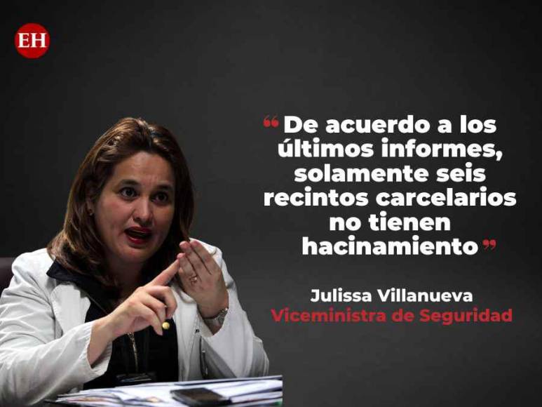 Las frases destacadas de Julissa Villanueva durante la presentación de medidas para intervenir las cárceles en Honduras