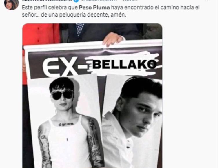 Los mejores memes que dejó el cambio de look de Peso Pluma