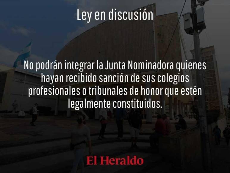 ¿Cuáles son las diferencias entre la actual Ley y la que está en discusión para conformar la Junta Nominadora de la CSJ?