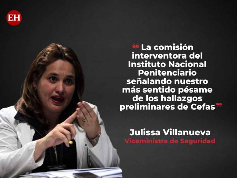 Las frases de Julissa Villanueva sobre matanza en PNFAS