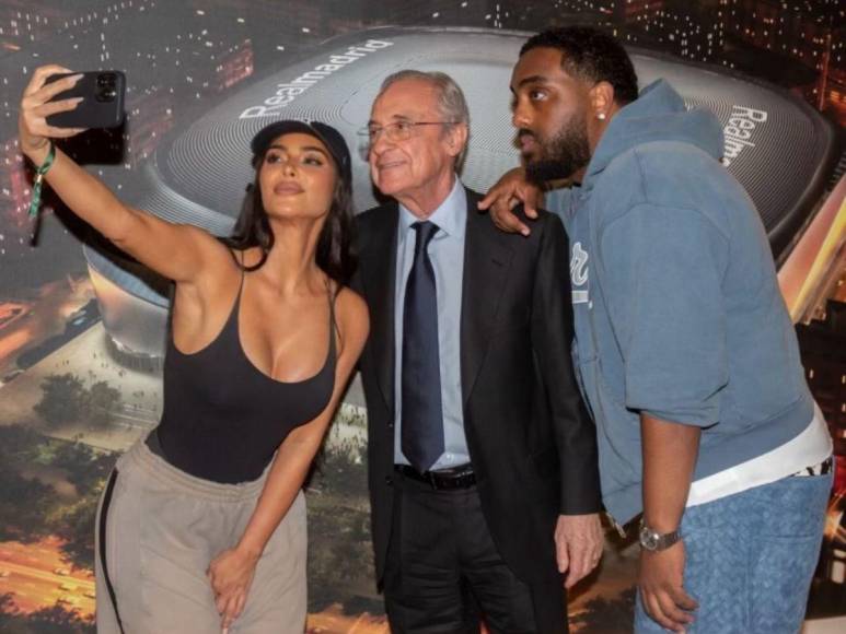 ¡Invitada por Vinicius! Kim Kardashian sorprende durante partido del Real Madrid