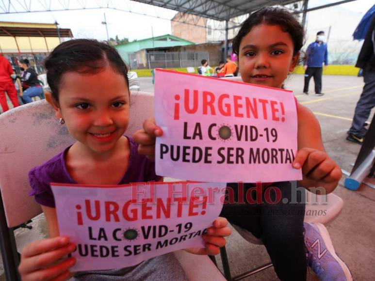 Así arrancó la jornada de vacunación a niños de 5 años en adelante (Fotos)