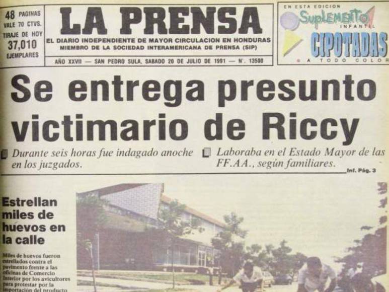 Se cumplen 33 años del brutal asesinato contra Riccy Mabel Martínez