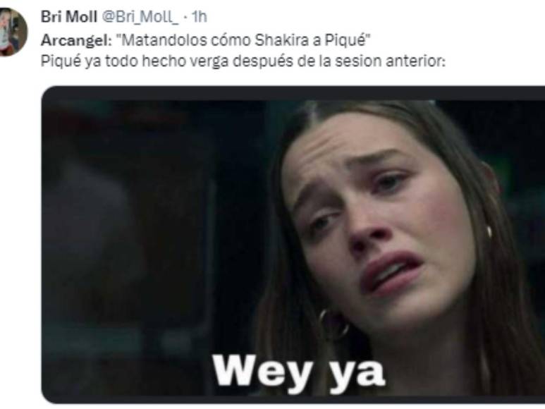 Piqué, el protagonista de los memes que dejó la BZRP Music Session #54 de Arcángel