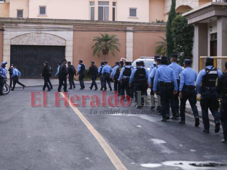 El ambiente que reinó en Palmeras de San Ignacio, el búnker del expresidente Juan Orlando Hernández (FOTOS)