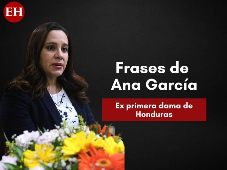 Ana García, ex primera dama: Mi esposo es un hombre honrado, no es narcotraficante