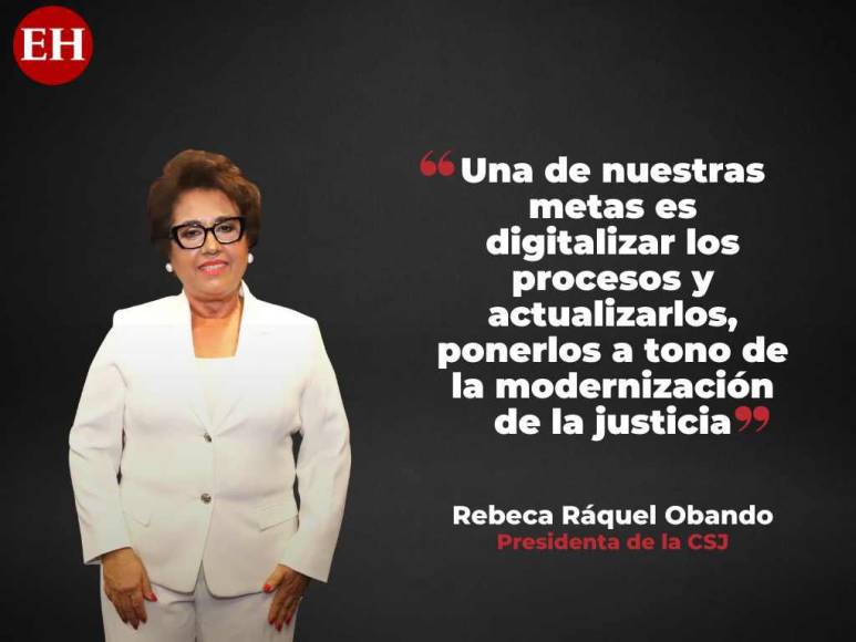 “No me temblará a mí la mano, ni a mis compañeros, para tomar todas las acciones necesarias”: las declaraciones de Rebeca Ráquel, presidenta de la Corte Suprema de Justicia