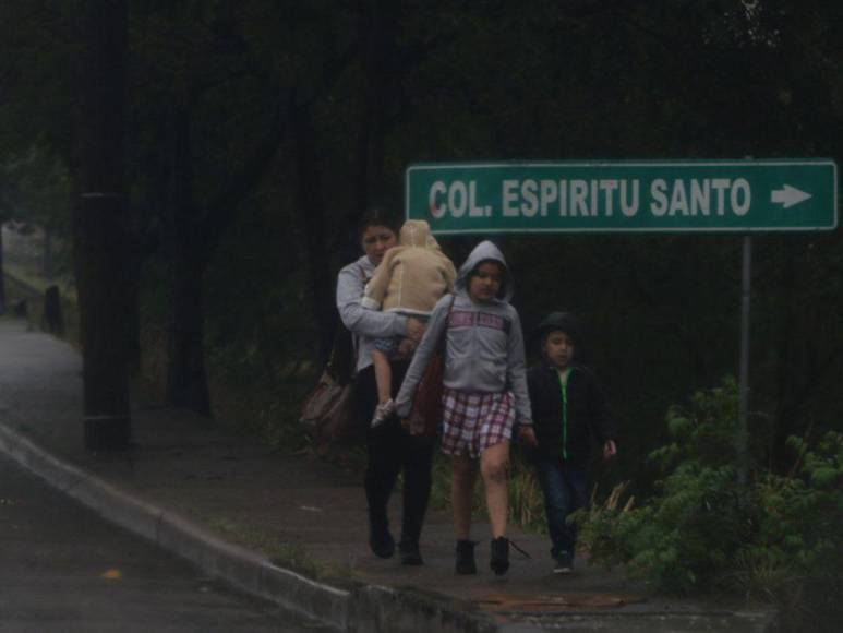 Las imágenes que dejaron las fuertes lluvias este jueves en Tegucigalpa