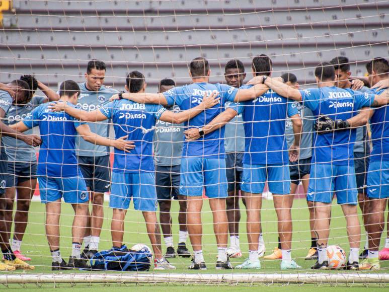 Así se vivió el entrenamiento del Motagua para vencer al Saprissa