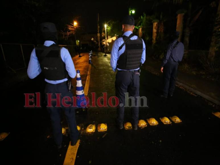 Ambiente que se vive en la zona donde vive Juan Orlando Hernández (Fotos)