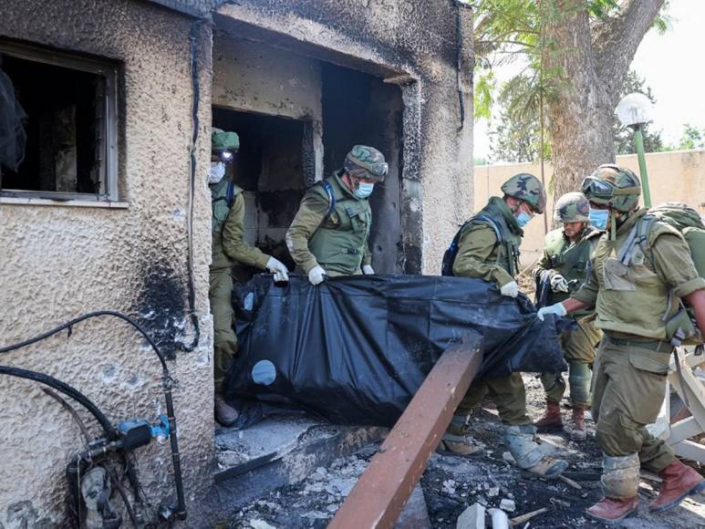 Kfar Aza, donde un tercio de su gente -entre ellos 40 bebés- fue masacrada por Hamás