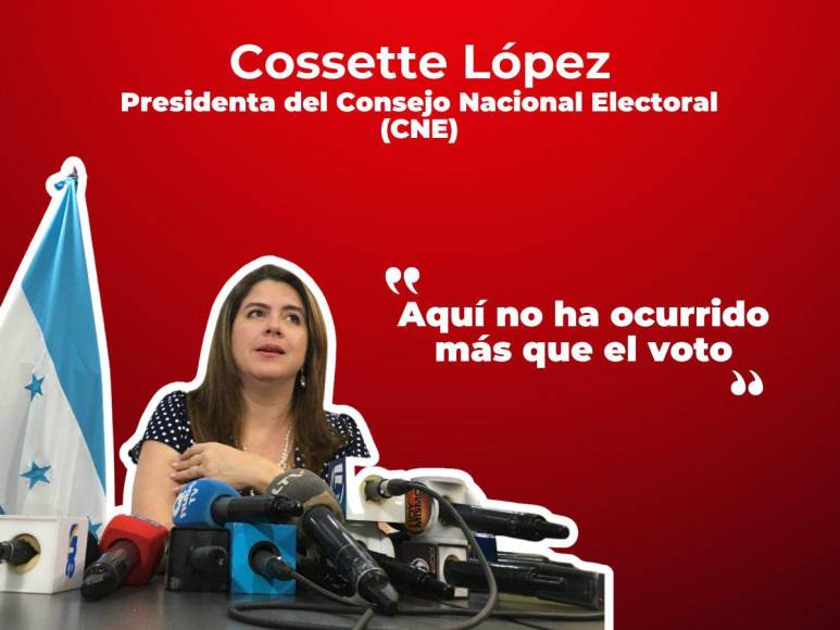 Las frases de Cossette López tras asumir presidencia del CNE