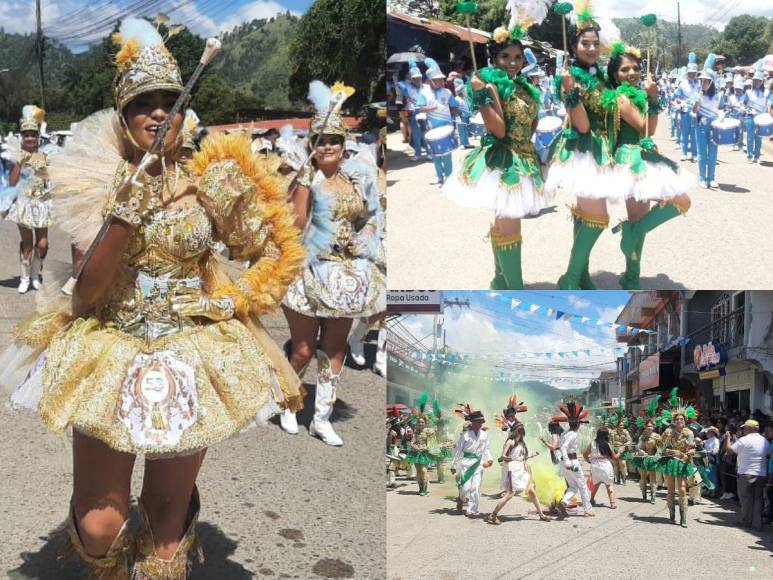 Con hermosas palillonas, juegos tradicionales y representaciones culturales, Danlí celebra la Independencia de Honduras