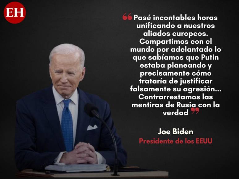 Estado de la Unión: Joe Biden arremetió contra Putin en su discurso