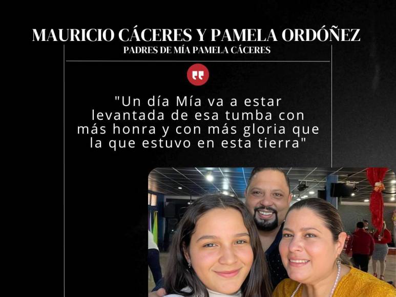 “Gracias bebé por enseñarnos”: Frases de los padres de Mía Cáceres durante su entierro