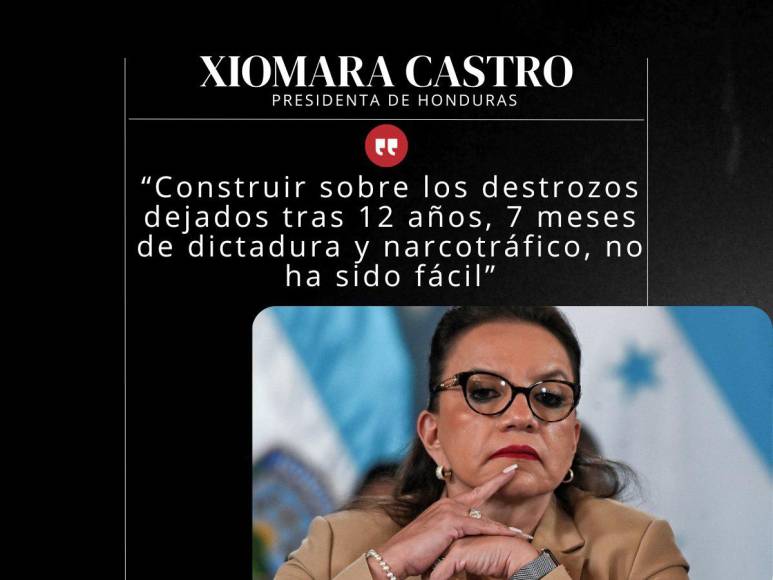 Agradecimiento a Rixi Moncada y denuncias: Frases de presidenta Castro