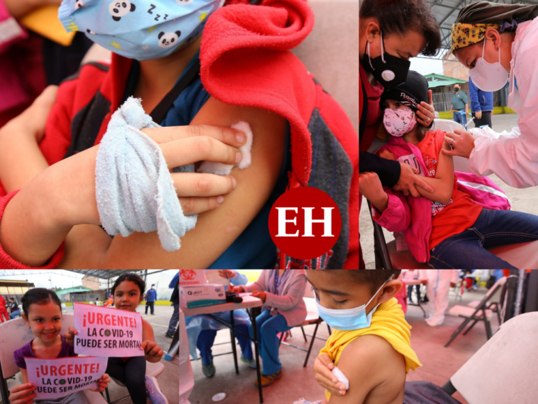 Así arrancó la jornada de vacunación a niños de 5 años en adelante (Fotos)