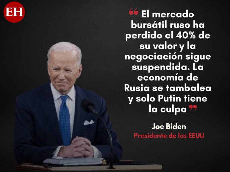 Las frases más destacadas del primer discurso del Estado de la Unión de Biden