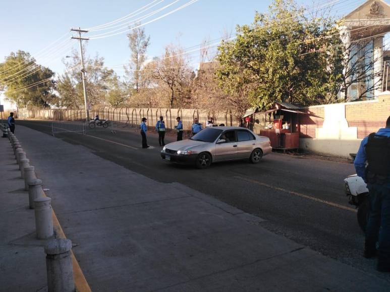 Totalmente blindada amanece Corte Suprema de Justicia por audiencia de JOH (FOTOS)