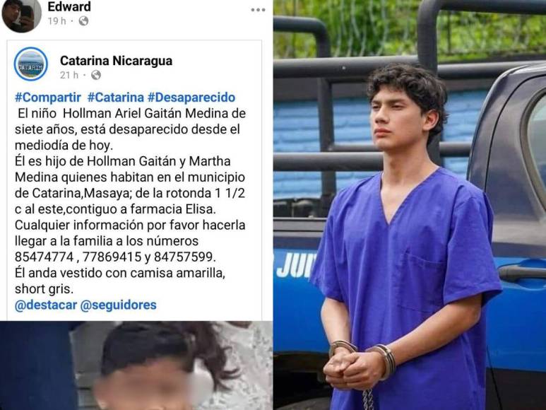 Joven que mató a su hermano en Nicaragua denunció desaparición en Facebook