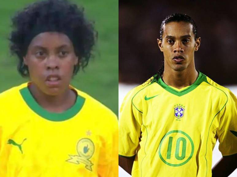 ¿Hija perdida? Así es Miche Minnies, la futbolista sudafricana que sorprende por su increíble parecido con Ronaldinho